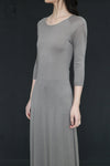 SWAYING/KNIT seamless three-quarter sleeve long skirt SW24SS2L15 gray green PS69